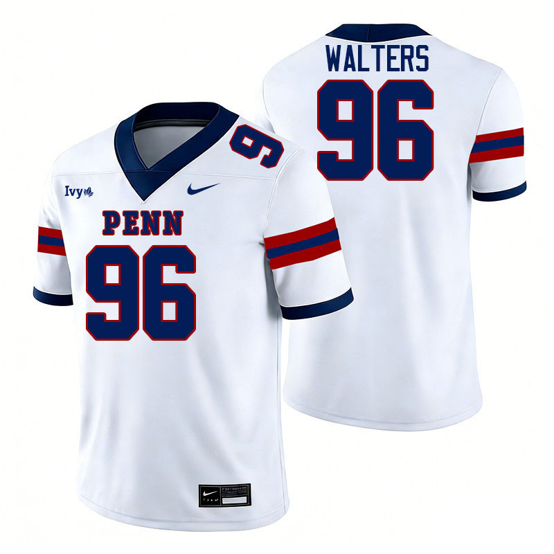Pennsylvania Quakers #96 Mason Walters College Football Jerseys,Uniforms Stitched-White